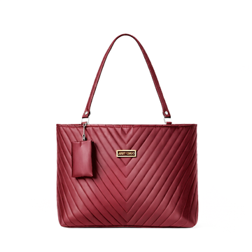 V-Quilted Tote Bag