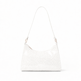 Croc-Embossed Baguette Bag
