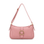 Vegan leather shoulder bag with bamboo buckle detail and gold hardware