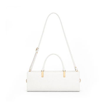 Grained Leather Box Bag