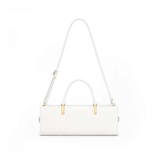Grained Leather Box Bag