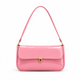 Shop the Elva Shoulder Bag by Bagcio. Discover an elegant women's shoulder bag with a glossy finish, gold-tone hardware, and a stylish front flap design.