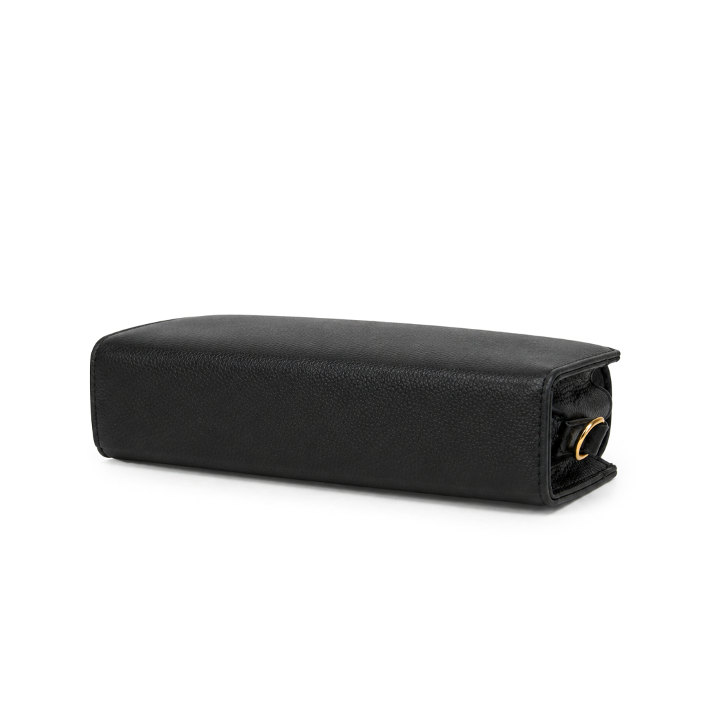 Grained Leather Box Bag