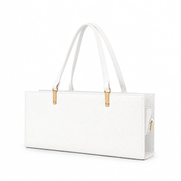 Grained Leather Box Bag