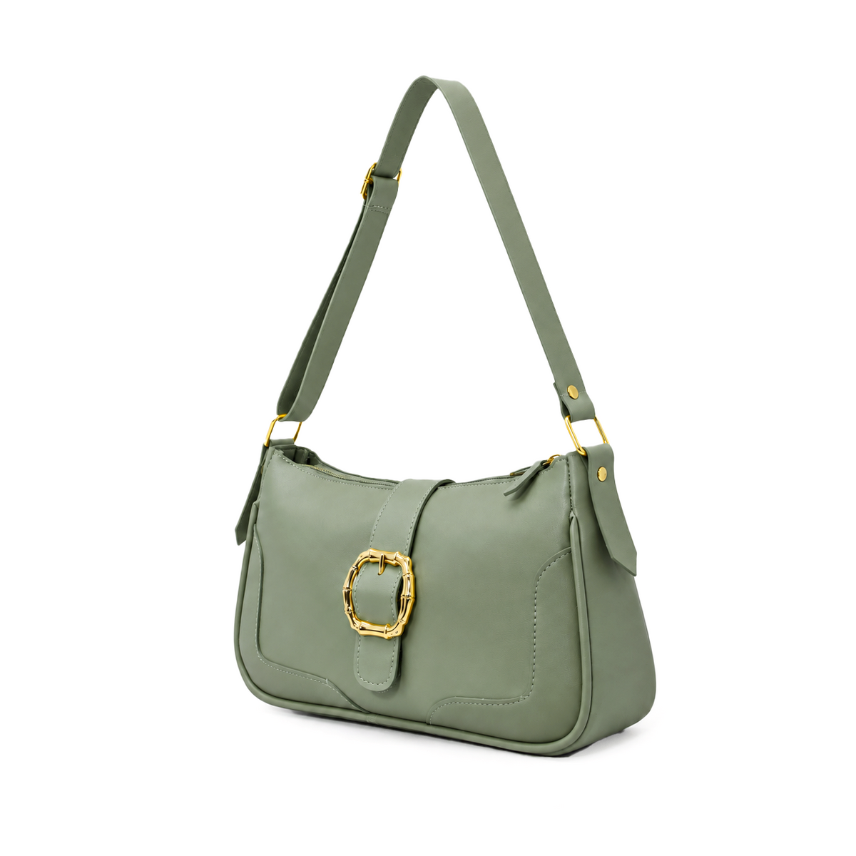 Bamboo Buckle Shoulder Bag