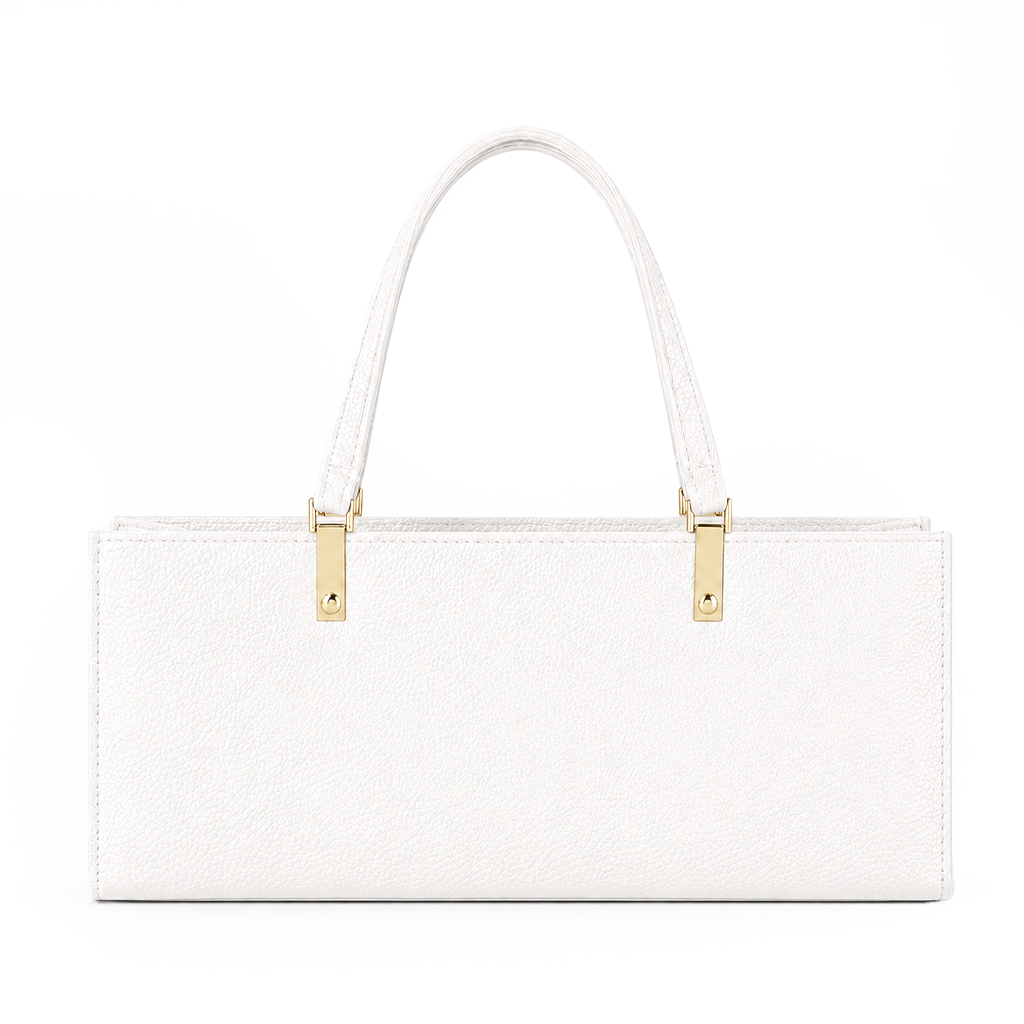 Grained Leather Box Bag