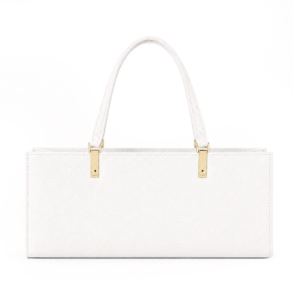 Grained Leather Box Bag