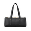 Bagcio Riva Shoulder Bag in red, front view with twin long handles, top zip closure and gold-tone detailing.