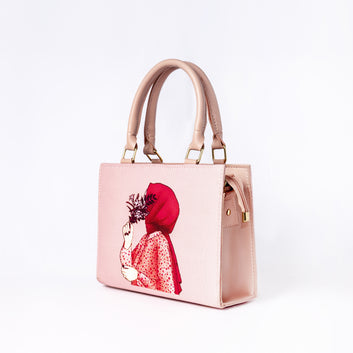 Canvas Tote Bag - Floral Hijab Art