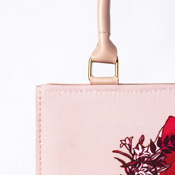 Canvas Tote Bag - Floral Hijab Art