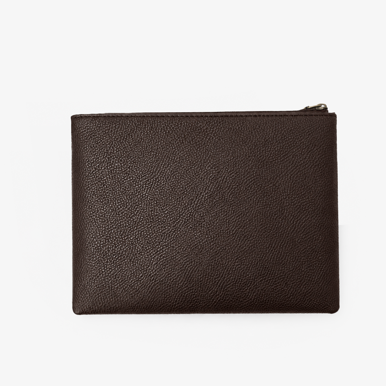 Executive Leather Clutch Wallet | Maroon & Tan Two-Tone Wristlet with Detachable Strap & Card Slots Secondary image