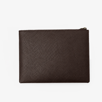 Executive Leather Clutch Wallet | Maroon & Tan Two-Tone Wristlet with Detachable Strap & Card Slots (Copy)