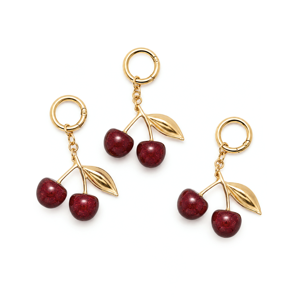 Cherry Keychain Charm