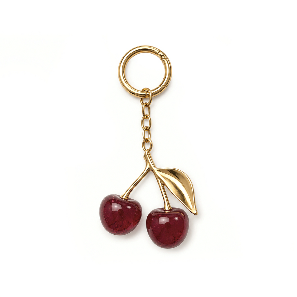 Cherry Keychain Charm