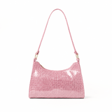 Croc-Embossed Baguette Bag