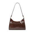 Croc-Embossed Baguette Bag