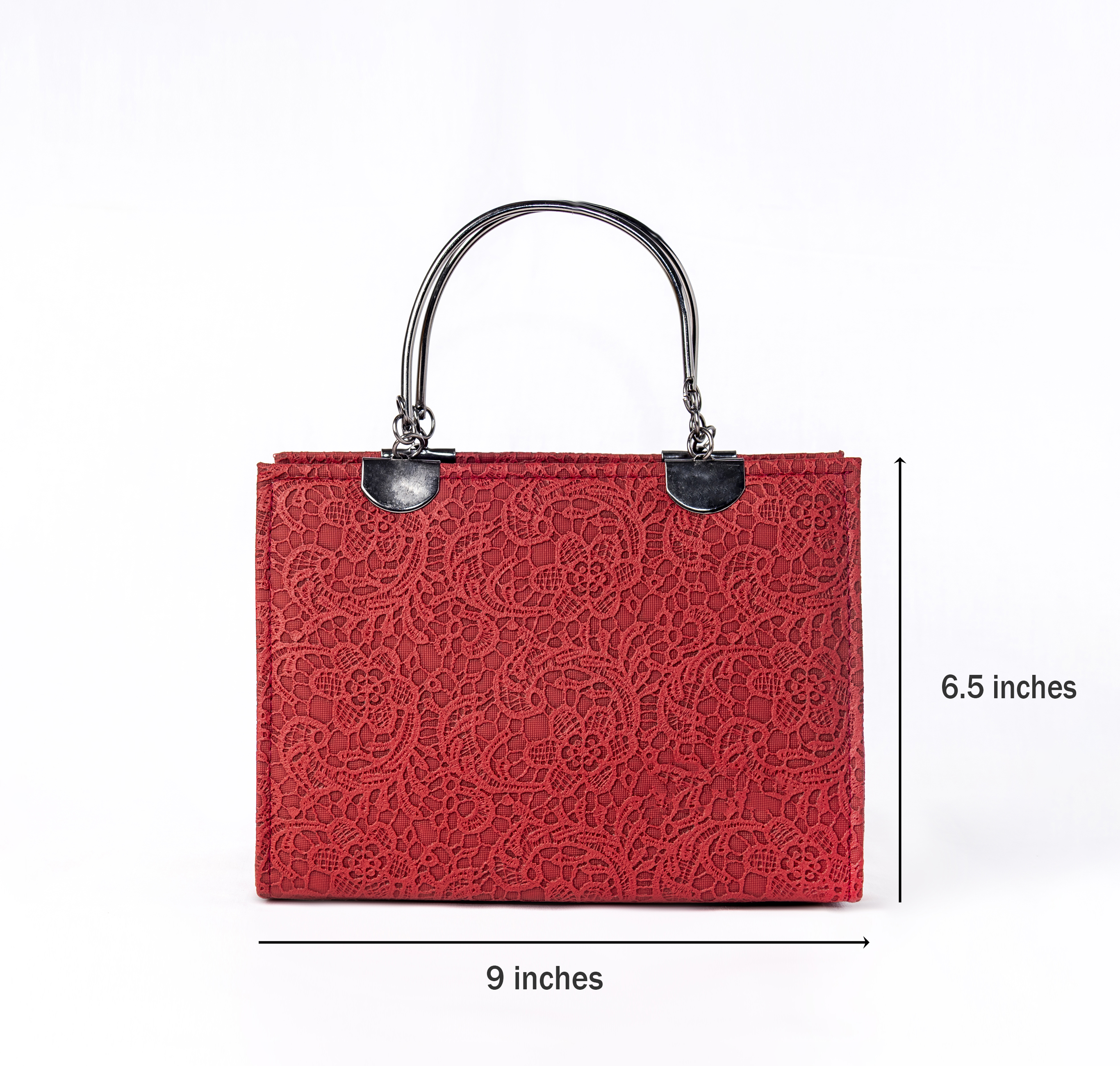 Lace Textured Handbag