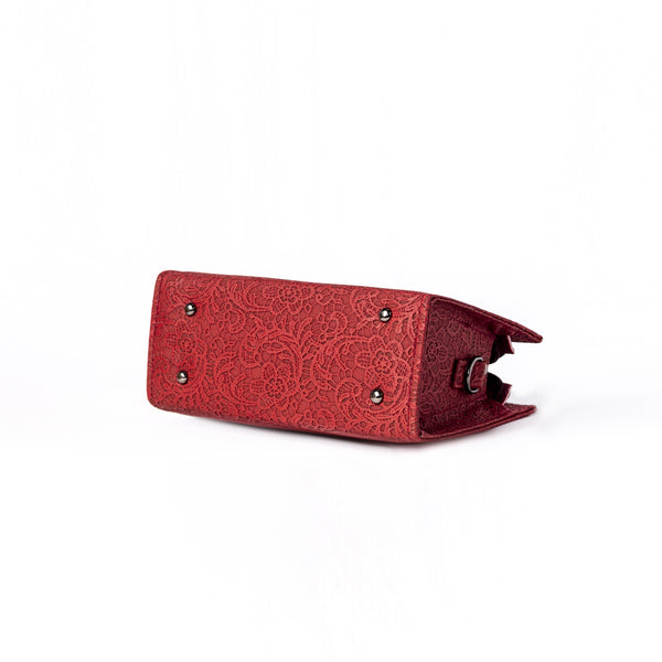 Lace Textured Handbag
