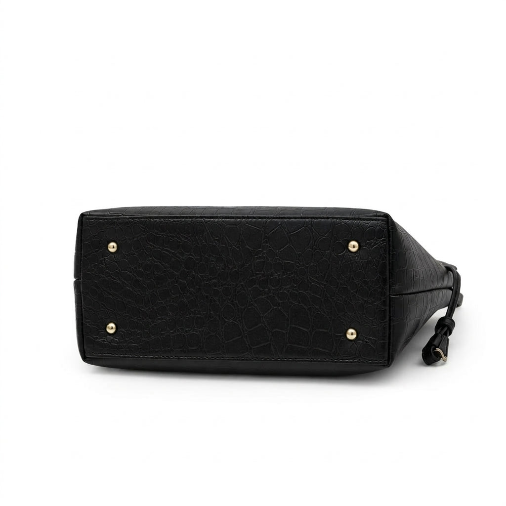 Croc-Embossed Tote Bag