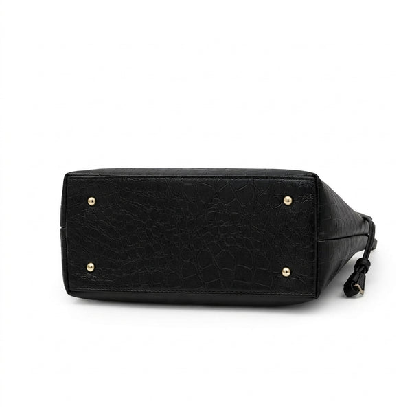 Croc-Embossed Tote Bag