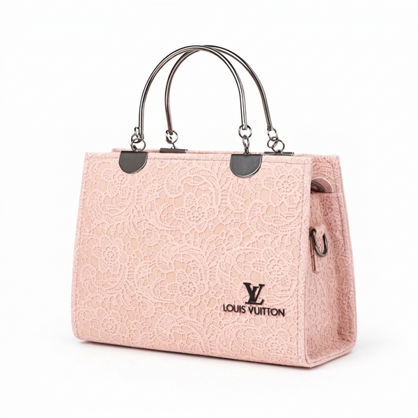 Lace Textured Handbag