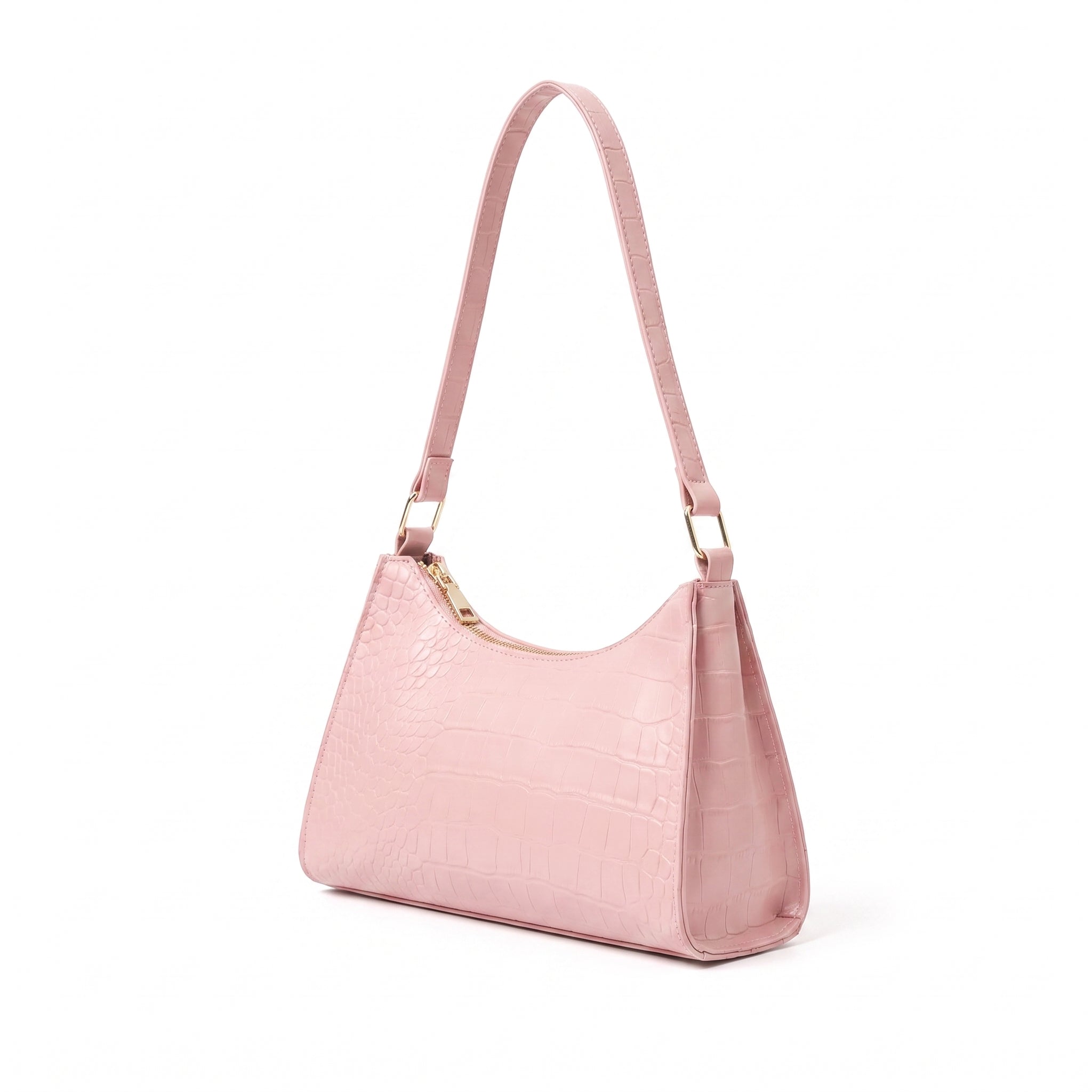 Croc-Embossed Baguette Bag Secondary image