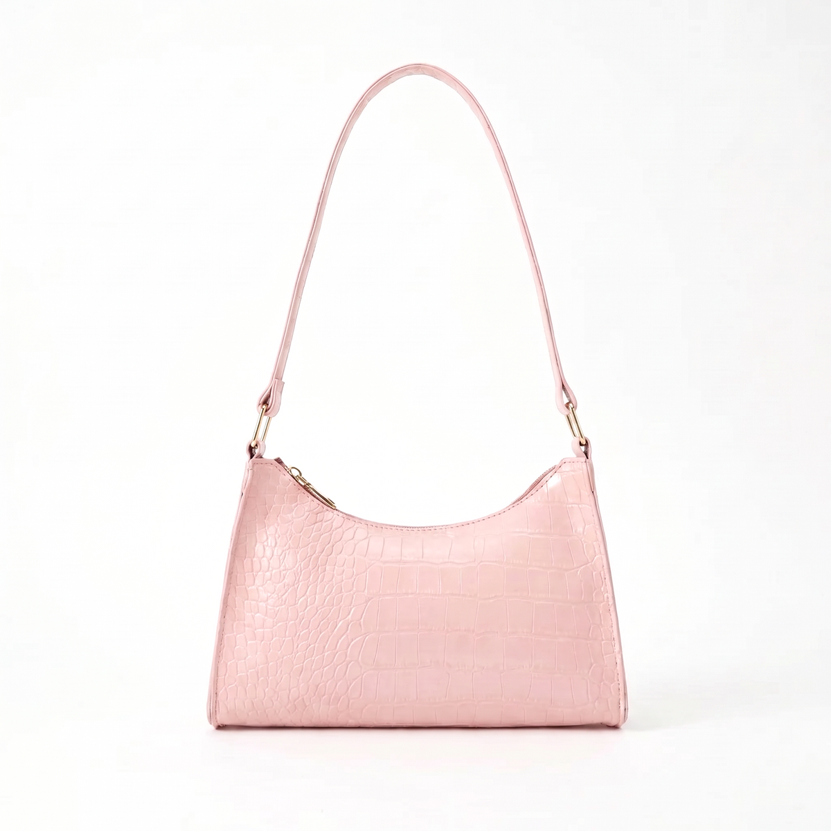 Croc-Embossed Baguette Bag Main image