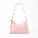 Croc-Embossed Baguette Bag