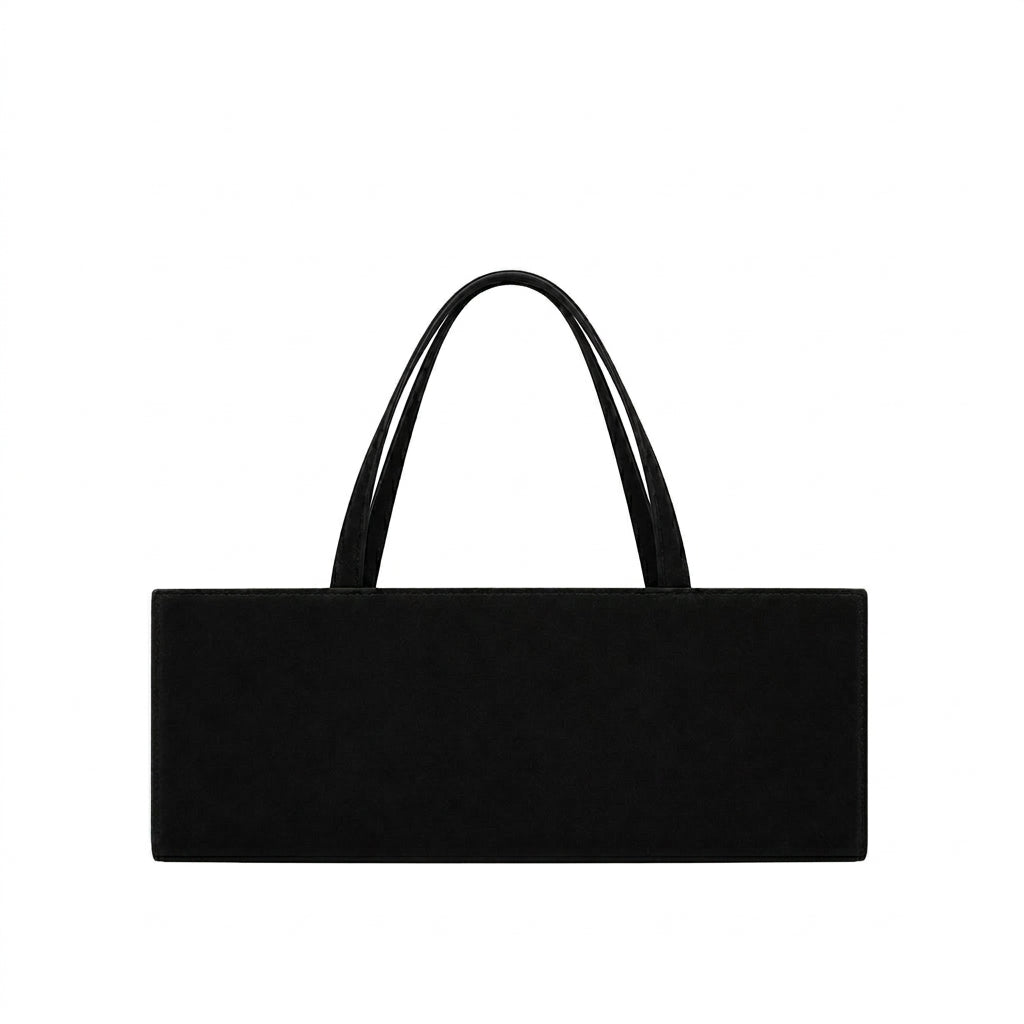 Grained Leather Box Bag