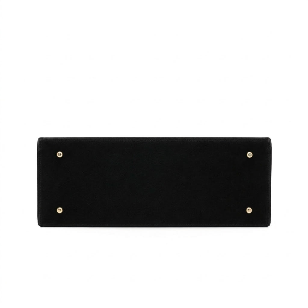 Suede Trapezoid Tote